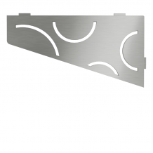 Schluter SHELF-E-S3 Brushed Stainless Steel Curve Design Tile In Shelf